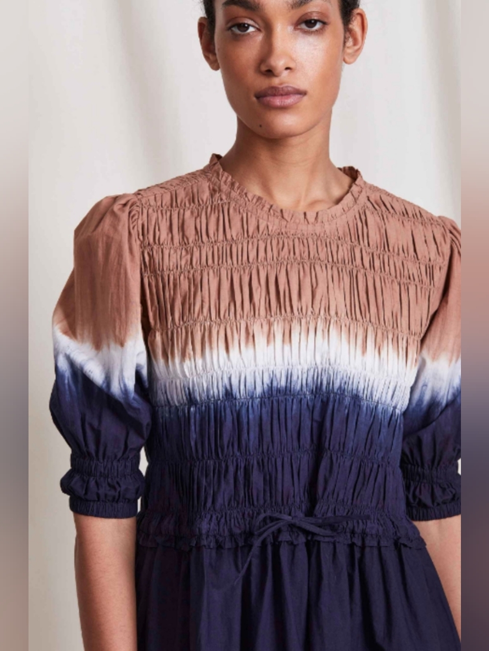 Apiece Apart | Aldea Smocked Dress Size M